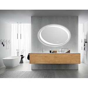 Mosmile Wall Oval Anti-fog LED Illuminated Light Bathroom Mirror